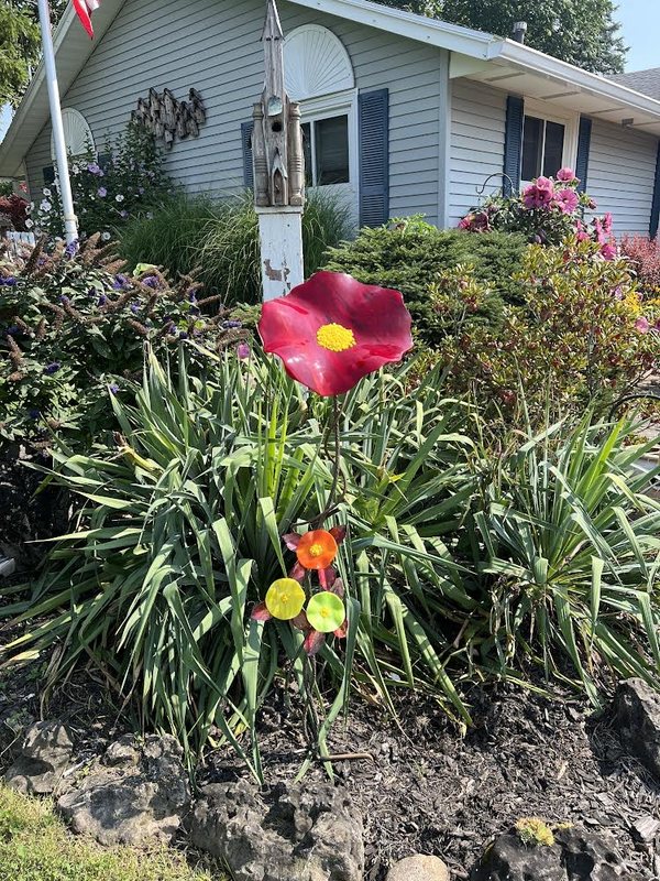 Flower Sculpture by SiOX Glass